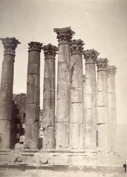 Świątynia Słońca, Jerash, 1875